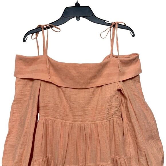 JONATHAN SIMKHAI Bahari Off Shoulder Mini Dress in Sorbet Size S - Picture 5 of 9